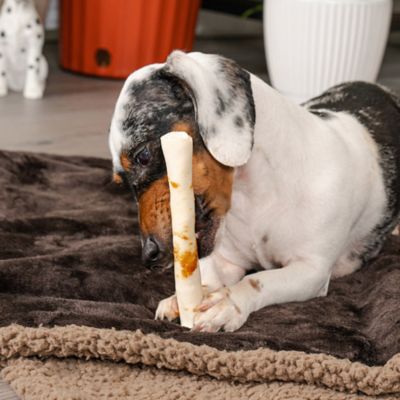 Image showing  5 in. Twistedz American Beefhide Chip Roll Dog Chew Treats with Beef Meat Wrap, 8 ct.