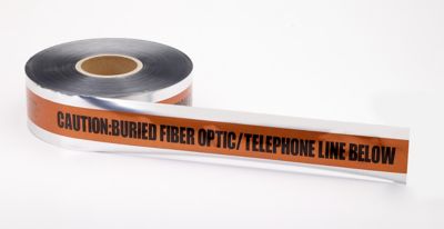 Mutual Industries 3 in. x 1,000 ft. Detect Tele/Fiberoptic Tape