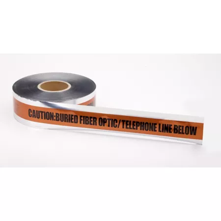 Mutual Industries 3 in x 1000 ft Tele/Fiber Optic Detection Tape Marking Flags