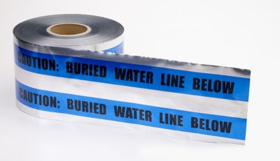 Mutual Industries 6 in. x 1,000 ft. Detect Buried Water Line Tape