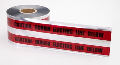 Mutual Industries 6 in. x 1,000 ft. Detect Electric Line Tape