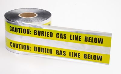 Mutual Industries 6 in. x 1,000 ft. Detect Gas Line Tape