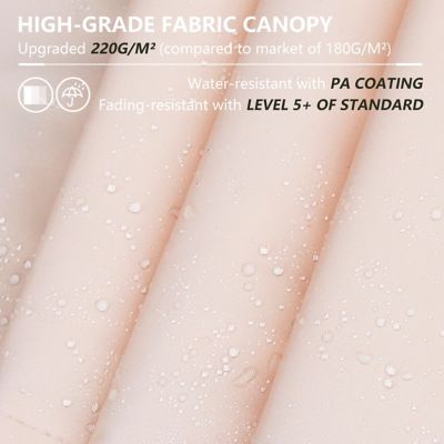 Image showing 7 th Veikous 10ft W x 10ft D Aluminum Pergola Outdoor with Beige Retractable Canopy