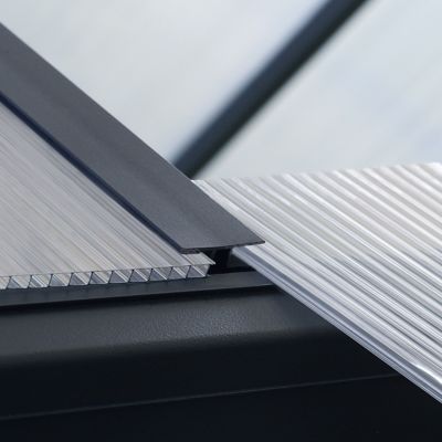 Image showing 7 th Veikous 6 ft. L x 12 ft. W Walk-In Greenhouse with Roof Vent