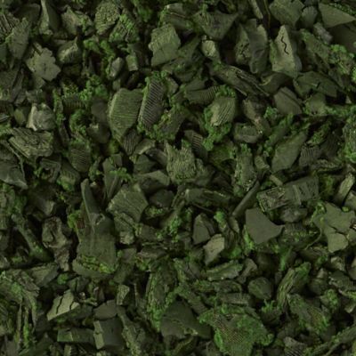 Image showing  75 cu. ft. Green Rubber Nugget Mulch