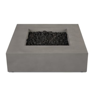 Image showing 5 th Jensen Estes Low Square Propane Fire Table, Flint
