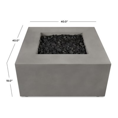 Image showing  Estes Casual Square Propane Fire Table