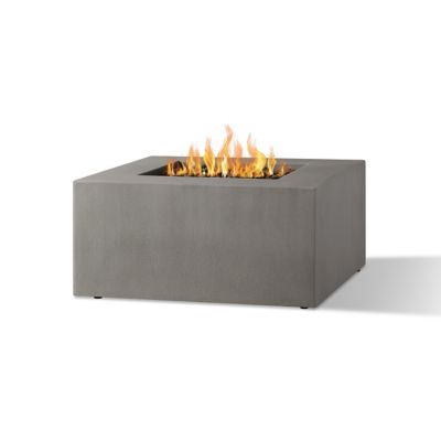 Image showing 1 th Jensen Estes Casual Square Natural Gas Fire Table, Flint