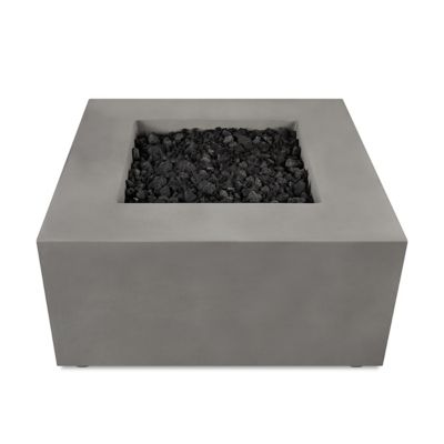Image showing 5 th Jensen Estes Casual Square Natural Gas Fire Table, Flint