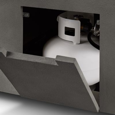 Image showing 5 th Jensen Estes Casual Rectangle Propane Fire Table, Carbon