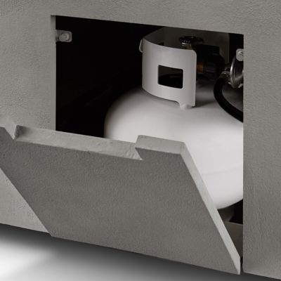 Image showing 5 th Jensen Estes Casual Rectangle Propane Fire Table, Flint