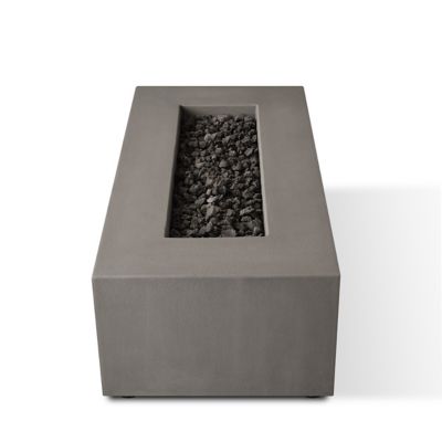 Image showing 8 th Jensen Estes Casual Rectangle Propane Fire Table, Flint