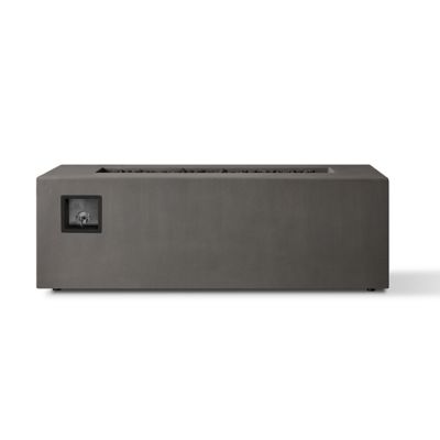 Image showing 7 th Jensen 60 in. x 30 in. Estes Casual Rectangle Natural Gas Fire Table, Carbon