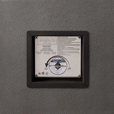 Image showing 5 th Jensen Estes Low Natural Gas Propane Fire Table, 143NG-CBN