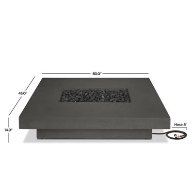 Image showing  Geneva Low Rectangle Propane Fire Table