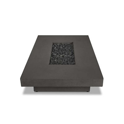 Image showing  60 in. x 45 in. Geneva Low Rectangle Propane Gas Fire Table