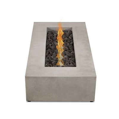Image showing  La Valle Low Rectangle Propane Fire Table, 1590LP-CBN