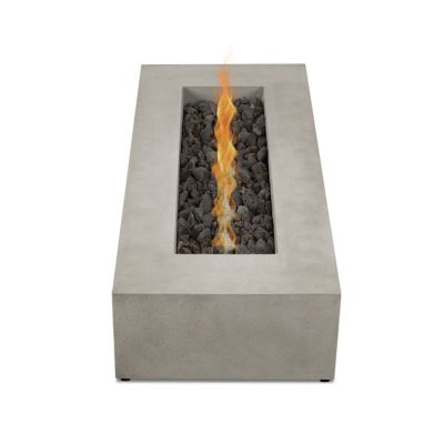 Image showing  La Valle Low Long Rectangle Propane Fire Table, Flint