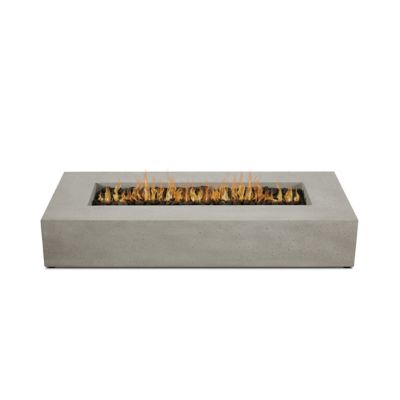 Image showing  La Valle Low Long Rectangle Propane Fire Table, Flint