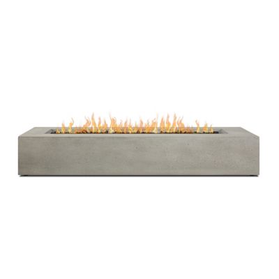 Image showing  La Valle Low Long Rectangle Propane Fire Table, Flint