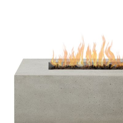 Image showing 6 th Jensen La Valle Low Long Rectangle Propane Fire Table, Flint
