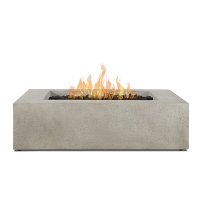Image showing  La Valle Low Square Propane Fire Table, Flint
