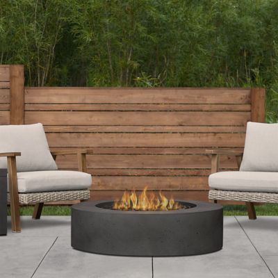 Jensen La Valle Round Propane Fire Table, Carbon