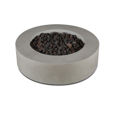 Image showing  La Valle Round Propane Fire Table, Flint