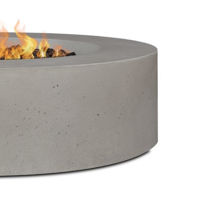 Image showing  La Valle Round Propane Fire Table, Flint