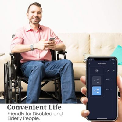 Image showing 6 th Avatar Controls 10A 2-Outlet Smart Capsule Wi-Fi Plug