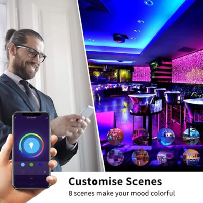 Image showing  9W 900 Lumen Smart Wi-Fi RGBCW Bulb