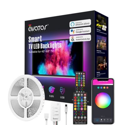 Avatar Controls 800-Lumen 5W Smart TV LED Backlights with IR Remote, 9.8 ft.