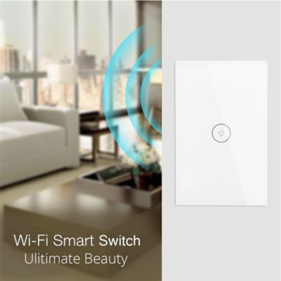 Image showing  110-240VAC Smart Wi-Fi Touch Switch, 1 Gang