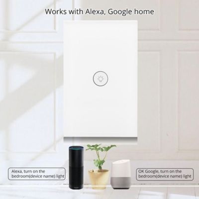 Image showing  110-240VAC Smart Wi-Fi Touch Switch, 1 Gang