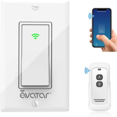 Image showing 5 th Avatar Controls 120V Smart Wi-Fi Single-Pole Switch with RF Remote