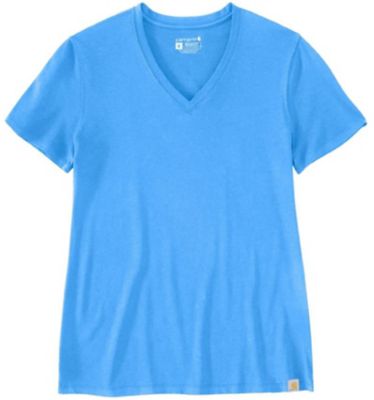 Image showing  Women's TENCEL Blend Relaxed Fit Lightweight V-Neck Short-Sleeve T-Shirt