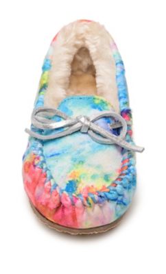 Minnetonka Girls' Cassie Moccasin Slippers