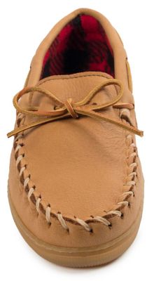 Minnetonka Men's Moosehide Fleece Moccasin Loafers