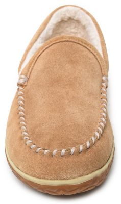 Minnetonka Men's Tamson Suede Slippers - Autumn Brown Indoor/Outdoor Slipper Boots, Size 13