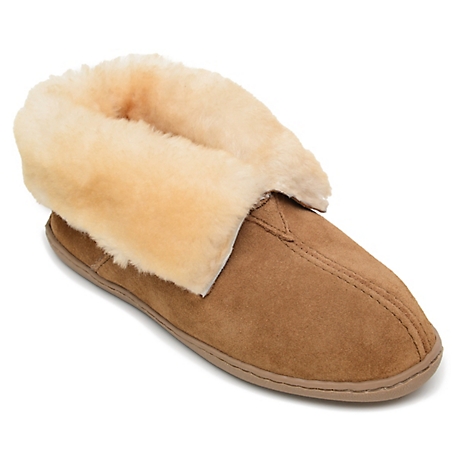 Minnetonka Sheepskin Ankle Bootie Slippers at Tractor Supply Co.
