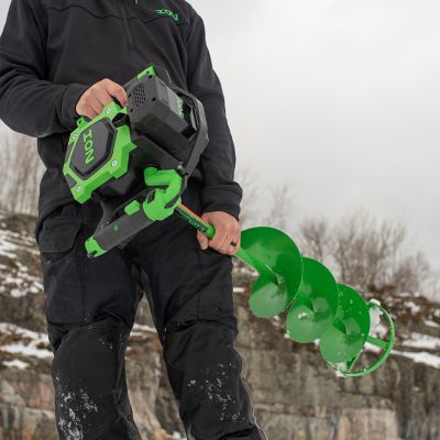 Image showing  10 in. Alpha Steel Turbo Electric Ice Auger