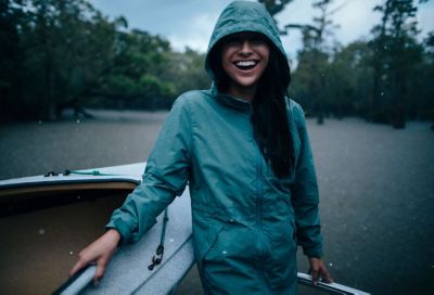 Image showing  Women's Rain Defender Relaxed Fit Full-Zip Lightweight Coat