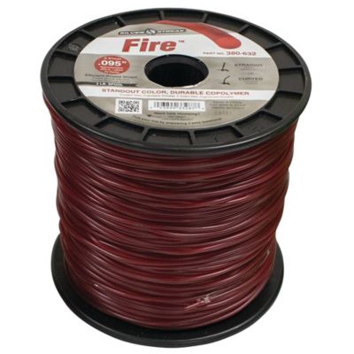 Image showing  0.095 in. x 855 ft. Silver Streak Fire Trimmer Line, Red