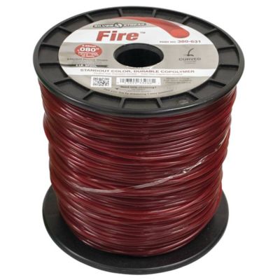 Image showing  0.080 in. x 1,215 ft. Silver Streak Fire Trimmer Line, Red