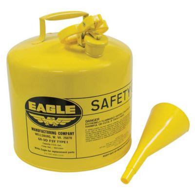 Stens Eagle Metal Safety Diesel Can with Funnel, 5 gal.