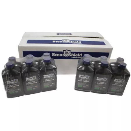 Stens 2-Stroke Engine Oil 50:1 Oil Weight 12.8 oz Full Synthetic Blue Color 24 Pack 770-124 Mower Accessories