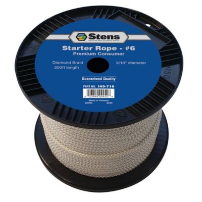 Stens 200 ft. Diamond Braid Starter Rope, #6