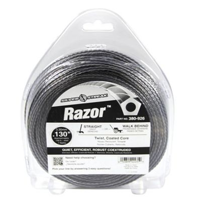 Stens Razor Silver Streak Trimmer Line, 148 ft. x 0.13 in. Diameter, 1 lb. Donut