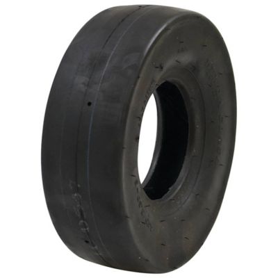 Stens 4.10x3.50-5 Tire, Smooth Tread, 5 in. Rim Size, 4-Ply