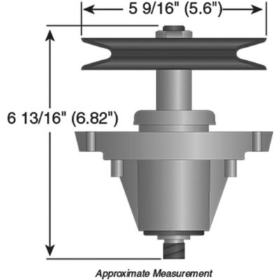 Image showing  54 in. Lawn Mower Spindle Assembly for Cub Cadet and MTD Mowers, Replaces OEM 918-06978 and 618-06978